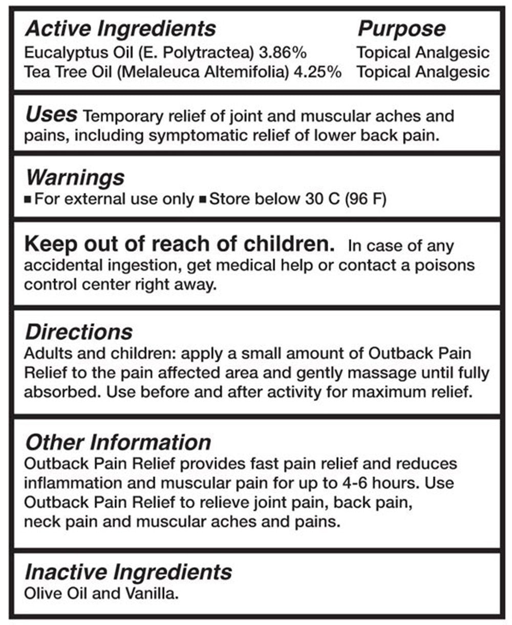 Outback Pain Relief Oil
