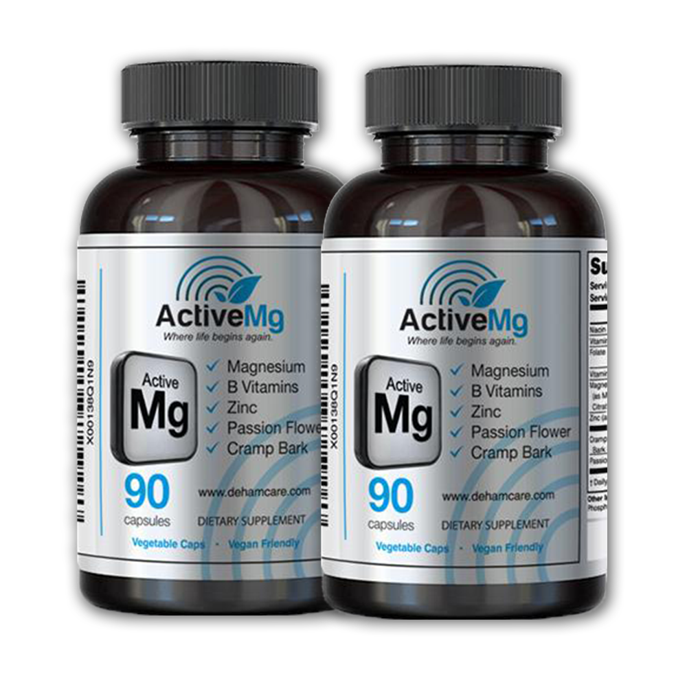 2 bottles of active mg (b1g1 free promotion) single bottle - 90 capsules